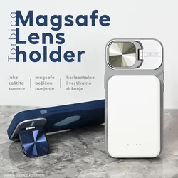Torbica Magsafe Lens holder za iPhone 15 Pro Max 6.7 siva