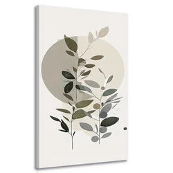 Slika minimalistične rastline z bohemskim pridihom - 30x60