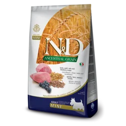 N&D Suva hrana za odrasle pse srednjih i velikih rasa Ancestal Grain, Jagnjetina i borovnica, 2.5kg