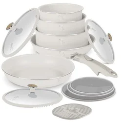 Berlinger Haus Set posuđa Sahara Nordic Collection BH-8420, 13 delova, Krem