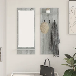 Vješalica za kapute na zidu Zidne Siva Sonoma 70 x 10 x 90 cm