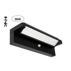 Spoljašnje LED zidno svetlo sa senzorom LED/36W/230V 3000/4000/6500K IP54 crno