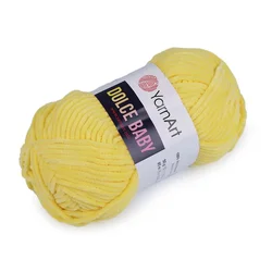 Pletena preja Dolce Baby 50 g - (761) rumena
