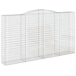 Gabionska košara s lukom 400x50x220/240 cm pocinčano željezo