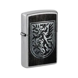 Zippo Upaljač Dragon Shield, Srebrne boje
