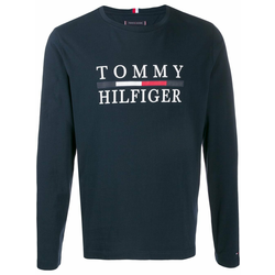 Tommy Hilfiger - logo print T-shirt - men - Blue