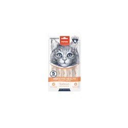 Wanpy Poslastica za mačke Digestive Health Functional Creamy Lickable, Losos i piletina, 5x14g