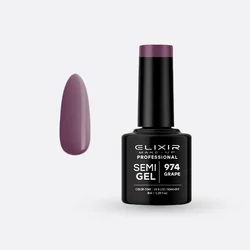 Elixir Gel lak Semi 974, Grape, 8ml