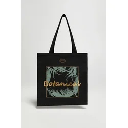 Marisse Black Shopper Bag With Inscription