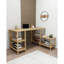 Hanah Home Radni sto, 145x75x65cm, Bež