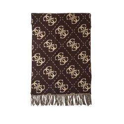 Šal Guess AM9666 POL03 Temno rjava