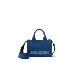 Love Moschino Ročna torbica moder denim/srebrna