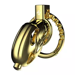 Sevanda Outlaw Urethral Sounding Chastity Cage Gold