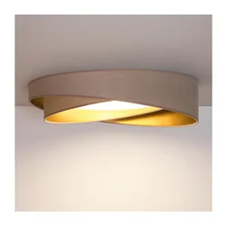 BRILAGI - LED prigušiva svetiljka VELVET TWIST LED/36W/230V CCT prečnik 65 cm WT bež./zl. + daljinski upravljač