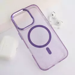 Maska Mag Case Glitter za iPhone 16 Pro ljubicasta