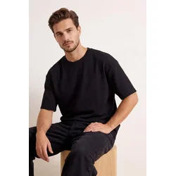 Trendyol Muška majica Tmnss26Ts00010, Crna