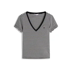Tommy Jeans Majica ESSENTIAL črna/bela