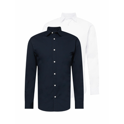 JACK & JONES Srajca Joe, modra, bela