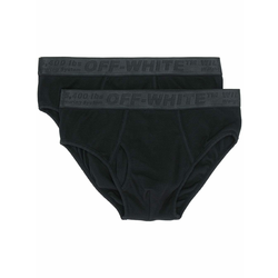 Off-White - ribbed boxer briefs two-pack - men - Black