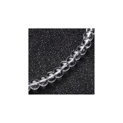 Staklena perla lopta 6 mm providna niska 40 cm (55 kom)