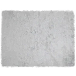 Tepih od umjetne ovčje kože TAFALLA Siva 240 x 340 cm Poliester