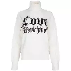 Love Moschino Ženski džemper WSD3611X1518-A00, Beli