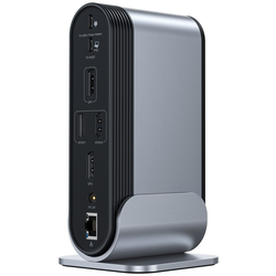 Baseus Working Station Multifunctional Type-C HUB Adapter (CN+UK+EU) Dark gray (6953156203358)
