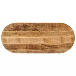 Stolna ploča 110x50x2,5 cm ovalna od masivnog grubog drva manga