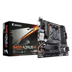 GIGABYTE gaming osnovna plošča B450 AORUS M AM4 DDR4 mATX RGB