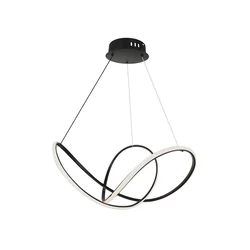 LED prigušiva luster na sajli LED/50W/230V 3000K crna