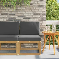 Set vanjskih sofa Bijela i antracit 59 x 63 x 73 cm