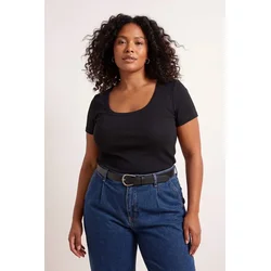 Trendyol Curve Ženska bluza Tbbss26Af00121, Crna