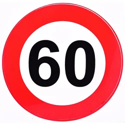CAR 888 ACCESSORIES Nalepnica Ograničenja 60 Velika