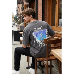 Trendyol Muška majica Tmnss25Ts00013, Antracit