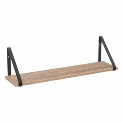 Zidna polica Aliaj 58cm sa nosačem crna/bež 5five