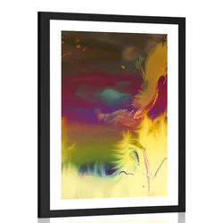 Plakat s paspartujem izjemnost barv - 60x90 silver