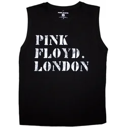 Pink Floyd Majica Stencil Logo Unisex Black 2XL