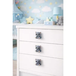 Kedi 4 Grey Decorative Handle Set