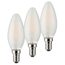 Müller-Licht Müller Licht LED sveča, komplet 3 E14 4 W 2.700 K mat