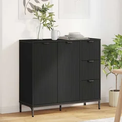 Kreveta s ladicama Crna 89,5 x 33 x 82 cm Konstruirano drvo