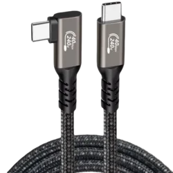 Kabel USB-C v USB-C Thunderbolt 4 – 40Gbps, 100W PD, 8K 60Hz (1,2m)