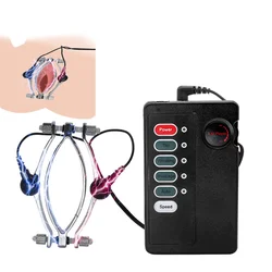 SuperLove E-Stim Adjustable Pussy Clamp Set