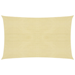 vidaXL Senčno jadro 160 g/m2 bež 2,5x5 m HDPE
