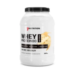 7 Nutrition Whey Protein 80, Bela čokolada, 2kg