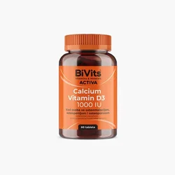Bivits Activa Calcium + Vitamin D3 1000IU A60