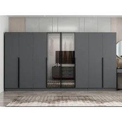 Hanah Home ormar sa reflektujućim staklom Nisa 20600, 360 cm, antracit
