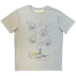 The Beatles Bubbles Heather Grey M Majica