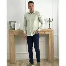Squareonline Muška košulja, Svetlozelena
