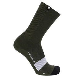 Mammut All-Mountain Targeted Cushion Merino Crew ponožky, dark marsh/white (EU 45-47)