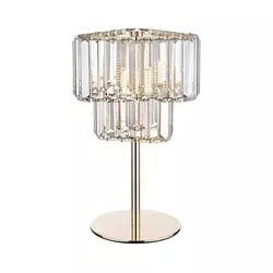 Zuma Line T0496-01G-F7AC - Stona lampa HELIOS 1xG9/33W/230V zlatna